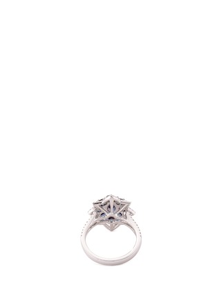 Figure View - Click To Enlarge - LC COLLECTION JEWELLERY - Diamond alexandrite platinum and silver cutout ring