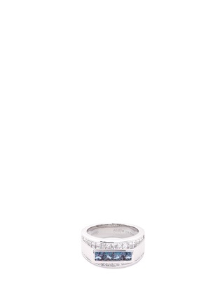 Main View - Click To Enlarge - LC COLLECTION JEWELLERY - Diamond alexandrite platinum and silver ring