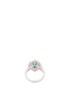 Figure View - Click To Enlarge - LC COLLECTION JEWELLERY - Diamond emerald platinum and silver marquise cutout ring