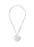 Main View - Click To Enlarge - LC COLLECTION JEWELLERY - Diamond 18k white gold square pendant necklace