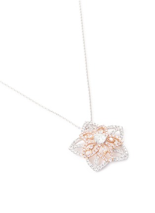 Figure View - Click To Enlarge - LC COLLECTION JEWELLERY - Diamond 18k white and rose gold star pendant necklace
