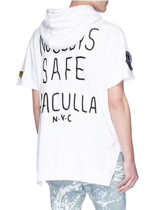 Back View - Click To Enlarge - HACULLA - Assorted patch short sleeve hoodie