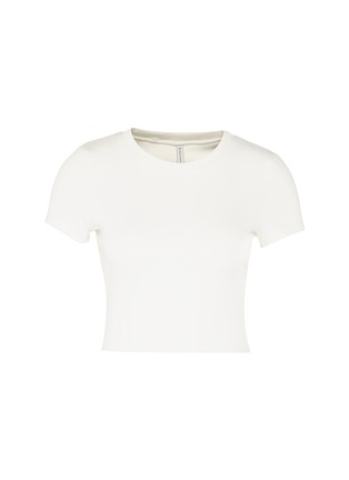 Main View - Click To Enlarge - SOLID & STRIPED - 'The Meghan' ribbed cropped T-shirt