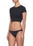 Figure View - Click To Enlarge - SOLID & STRIPED - 'The Evelyn' buckled bikini bottoms