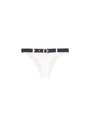 Main View - Click To Enlarge - SOLID & STRIPED - 'The Rachel' belted bikini bottoms