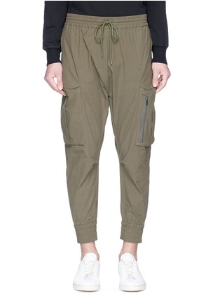 Main View - Click To Enlarge - INDICE STUDIO - 'Epoch' cropped cargo pants