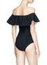 Back View - Click To Enlarge - LISA MARIE FERNANDEZ - Mlra Flounce' ruffle off-shoulder one-piece swimsuit