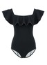 Main View - Click To Enlarge - LISA MARIE FERNANDEZ - Mlra Flounce' ruffle off-shoulder one-piece swimsuit