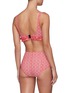 Back View - Click To Enlarge - LISA MARIE FERNANDEZ - 'Colby' button ruffle seersucker bikini set