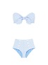 Main View - Click To Enlarge - LISA MARIE FERNANDEZ - 'Poppy' seersucker bikini set