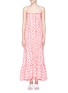 Main View - Click To Enlarge - LISA MARIE FERNANDEZ - Belted floral broderie anglaise maxi dress