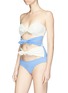 Figure View - Click To Enlarge - LISA MARIE FERNANDEZ - 'Triple Poppy' bow knot one-piece crepe swimsuit