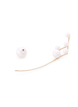 Detail View - Click To Enlarge - SOPHIE BILLE BRAHE - 'Dauphin Perle' pearl 14k yellow gold single earring