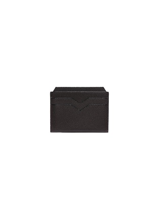 Main View - Click To Enlarge - VALEXTRA - Leather card holder – Dark Brown