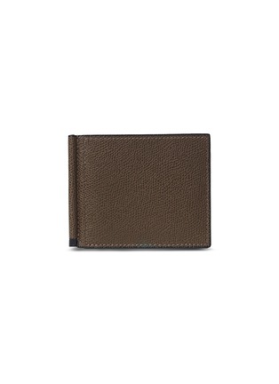 Main View - Click To Enlarge - VALEXTRA - 'Simple Grip Spring' leather wallet – Brown