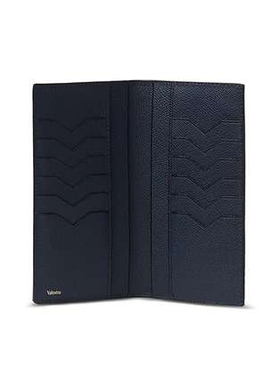  - VALEXTRA - Leather vertical wallet – Dark Blue