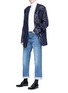 Figure View - Click To Enlarge - DRIES VAN NOTEN - 'Bomai' zigzag lamé jacquard oversized suiting jacket