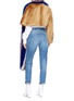 Back View - Click To Enlarge - DRIES VAN NOTEN - 'Ferry' asymmetric cropped faux fur jacket