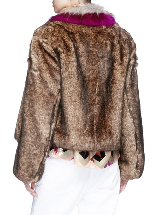 Back View - Click To Enlarge - DRIES VAN NOTEN - 'Rimbald' faux fur jacket