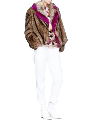 Figure View - Click To Enlarge - DRIES VAN NOTEN - 'Rimbald' faux fur jacket