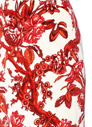 Detail View - Click To Enlarge - DRIES VAN NOTEN - 'Shine' sequin circle floral print velveteen skirt