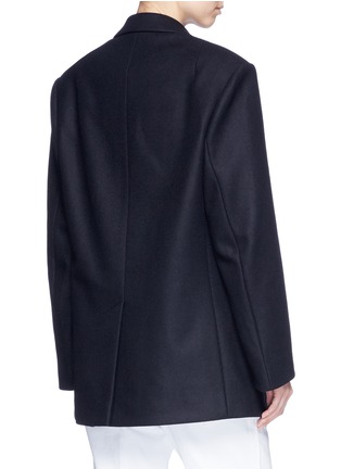 Back View - Click To Enlarge - DRIES VAN NOTEN - 'Remingo' wool blend melton suiting jacket