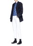 Figure View - Click To Enlarge - DRIES VAN NOTEN - 'Remingo' wool blend melton suiting jacket