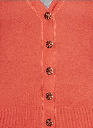 Detail View - Click To Enlarge - TORY BURCH - 'Shrunken Simone' Merino wool cardigan
