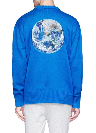 Back View - Click To Enlarge - STEREO VINYLS - Earth appliqué sweater