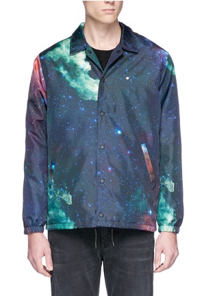 Main View - Click To Enlarge - STEREO VINYLS - Galaxy print coach jacket