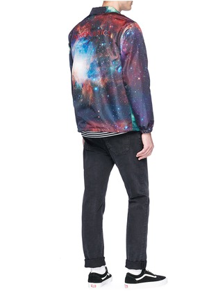 Figure View - Click To Enlarge - STEREO VINYLS - Galaxy print coach jacket