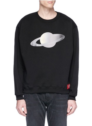 Main View - Click To Enlarge - STEREO VINYLS - Saturn print sweatshirt