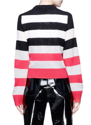 Back View - Click To Enlarge - RAG & BONE - 'Annika' colourblock stripe cashmere sweater