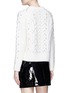 Back View - Click To Enlarge - RAG & BONE - 'Jemima' faux pearl cable knit sweater