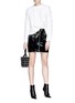 Figure View - Click To Enlarge - RAG & BONE - 'Jemima' faux pearl cable knit sweater