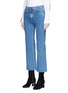 Front View - Click To Enlarge - RAG & BONE - 'Ankle Justin' high rise cropped wide leg jeans