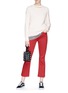 Figure View - Click To Enlarge - RAG & BONE - 'Tori' cut out collar Merino wool sweater