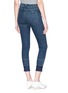 Back View - Click To Enlarge - RAG & BONE - Let-out cuff cropped skinny jeans