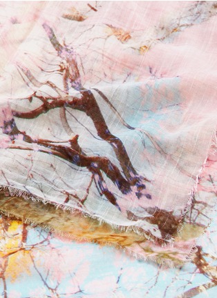 Detail View - Click To Enlarge - FALIERO SARTI - 'Pink Sky' print modal blend scarf