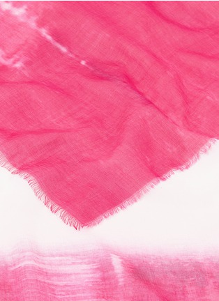 Detail View - Click To Enlarge - FALIERO SARTI - 'Schizzo' tie-dye effect cotton-silk scarf