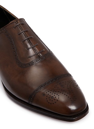 Detail View - Click To Enlarge - FOSTER & SON - 'Kingsclere' brogue calfskin leather Oxfords