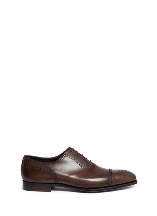 Main View - Click To Enlarge - FOSTER & SON - 'Kingsclere' brogue calfskin leather Oxfords