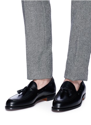 Figure View - Click To Enlarge - FOSTER & SON - 'Matisse' tassel calfskin leather loafers