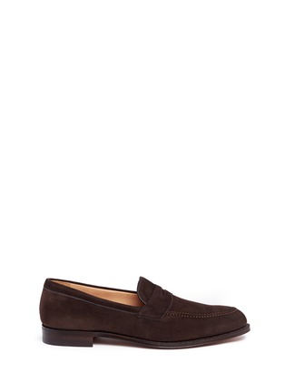 Main View - Click To Enlarge - FOSTER & SON - 'Monet' suede penny loafers