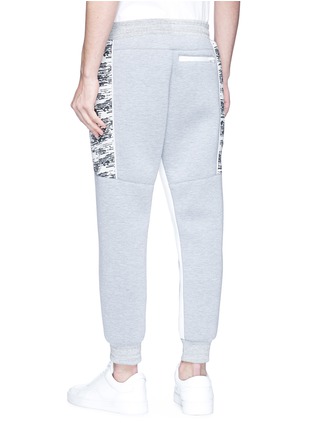 Back View - Click To Enlarge - 73333 - 'Array IV' knit panel neoprene sweatpants