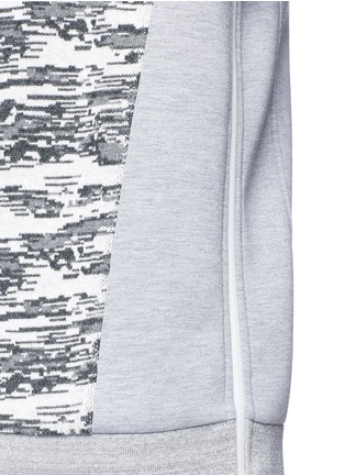 Detail View - Click To Enlarge - 73333 - 'Array III' knit panel neoprene sweatshirt