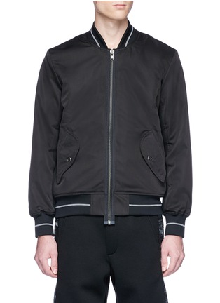 Main View - Click To Enlarge - 73333 - 'Flock' mesh panel bomber jacket