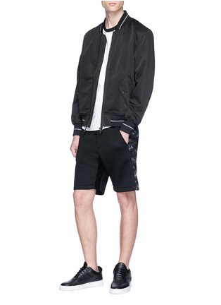 Figure View - Click To Enlarge - 73333 - 'Array II' knit panel neoprene sweat shorts