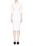 Main View - Click To Enlarge - VICTORIA BECKHAM - Button cuff fitted cady dress