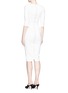 Figure View - Click To Enlarge - VICTORIA BECKHAM - Button cuff fitted cady dress